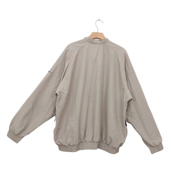 Nike Golf Pullover Jacket Mens XL Beige 1/4 Button Long Sleeve Performance - Picture 6 of 11